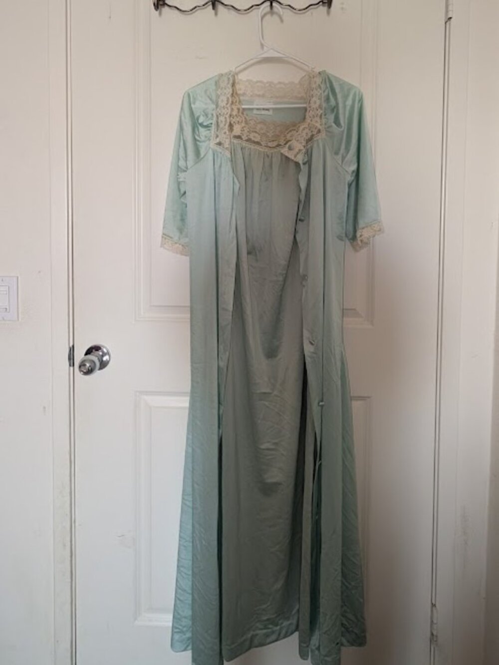 Baby Blue Lace Vintage Night Gown Sleep Set JCPenny